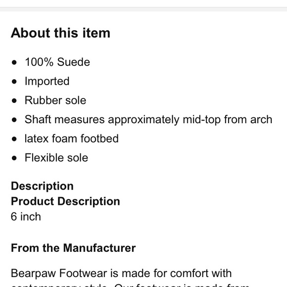 Bear paw cow suede boots - Picture 8 of 8